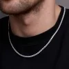 Silver Cubic Zirconia Tennis Style Chain Necklet