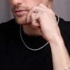Silver Cubic Zirconia Tennis Style Chain Necklet