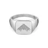 Transform | Silver Gents Moth Signet Ring