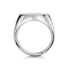 Silver Mens Adjustable Signet Ring