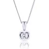 18ct White Gold Brilliant Cut 0.30ct Diamond Pendant