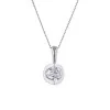 18ct White Gold Brilliant Cut 0.75ct Diamond Pendant