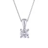 18ct White Gold Brilliant Cut 0.50ct Diamond Pendant