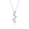 18ct White Gold Princess Cut Diamond 0.80ct Pendant