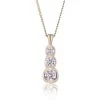 18ct Yellow Gold Brilliant Cut 0.50ct Diamond Drop Pendant