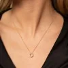 18ct Yellow Gold 0.20ct Diamond Circle Pendant