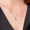 9ct White Gold Round Brilliant 0.25ct Diamond Illusion Set Pendant