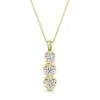 9ct Yellow Gold Round Brilliant 0.75ct Diamond Pendant