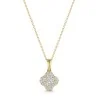 9ct Yellow Gold Round Brilliant 0.33ct Diamond Pendant
