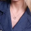 9ct Yellow Gold Round Brilliant 0.15ct Diamond Circle Pendant