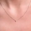 9ct White Gold Round Brilliant 0.10ct Diamond Pendant