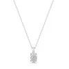 18ct White Gold Oval 0.50ct Lab Grown Diamond Pendant