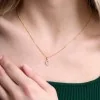 9ct Yellow Gold Round Brilliant 0.05ct Diamond Initial C Pendant