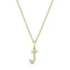 9ct Yellow Gold Round Brilliant 0.05ct Diamond Initial J Pendant