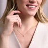 9ct Yellow Gold Round Brilliant 0.06ct Diamond Initial S Pendant