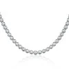 18ct White Gold Brilliant Cut 1.45ct Diamond Tennis Necklace