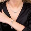 18ct White Gold Brilliant Cut 16.00ct Diamond Necklet