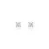 18ct White Gold Brilliant Cut 0.25ct Diamond Stud Earrings