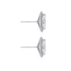 18ct White Gold Marquise Cut 1.80ct Diamond Halo Stud Earrings