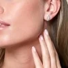 18ct White Gold Marquise Cut 1.80ct Diamond Halo Stud Earrings