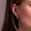 9ct White Gold Round Brilliant 0.20ct Diamond Multi Strand Earrings