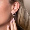 18ct White Gold Brilliant 1.45ct Diamond Hoop Earrings