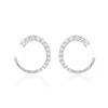 18ct White Gold Brilliant 1.45ct Diamond Hoop Earrings