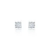 18ct Yellow Gold 0.75ct Round Brilliant 4 Claw Diamond Solitaire Earrings