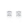 9ct White Gold Brilliant Cut 0.20ct Diamond Stud Earrings