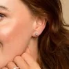 9ct White Gold Brilliant Cut 0.25ct Diamond Cluster Stud Earrings