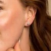 9ct White Gold Brilliant Cut 0.25ct Diamond Cluster Stud Earrings