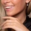 9ct White Gold Brilliant Cut Diamond 0.88ct Cluster Hoop Earrings