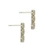 9ct Yellow Gold Round Brilliant 1.00ct Diamond Cluster Drop Earrings