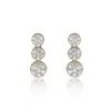 9ct Yellow Gold Round Brilliant 1.00ct Diamond Cluster Drop Earrings