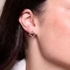 9ct Yellow Gold 0.37ct Diamond Clover Earrings