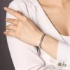 18ct White Gold Baguette Cut 5.25ct Diamond Bracelet