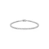 18ct White Gold Emerald Cut 6.00ct Diamond Bracelet