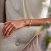 18ct White Gold Baguette & Round Brilliant Cut 3.00ct Diamond Cluster Line Bracelet
