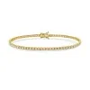 18ct Yellow Gold Brilliant Cut 1.25ct Diamond Tennis Bracelet