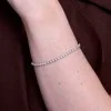 9ct White Gold 1.00ct Round Brilliant Cut Diamond Bracelet