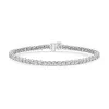 9ct White Gold Brilliant Cut 3.03ct Diamond Tennis Bracelet