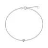 9ct White Gold Rub Over 0.08ct Diamond Bracelet