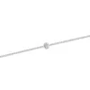 9ct White Gold Rub Over 0.08ct Diamond Bracelet