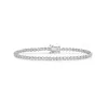 9ct White Gold 1.10ct Illusion Set Diamond Tennis Bracelet
