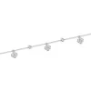 9ct White Gold Round Brilliant 0.33ct Diamond Clover Shape Multi-Drop Bracelet - Exclusive to CH
