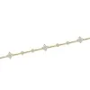 9ct Yellow Gold 1.00ct Round Brilliant Diamond Flower Bracelet