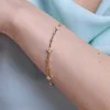 9ct Yellow Gold 1.00ct Round Brilliant Diamond Flower Bracelet