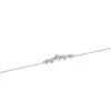 9ct White Gold Round Brilliant 0.15ct Diamond Marquise Shape Bracelet