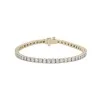 9ct Yellow Gold Brilliant Cut Diamond 2.00ct Tennis Bracelet