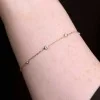 9ct Yellow Gold Round Brilliant 0.33ct Diamond Rub Over Staggered Bracelet